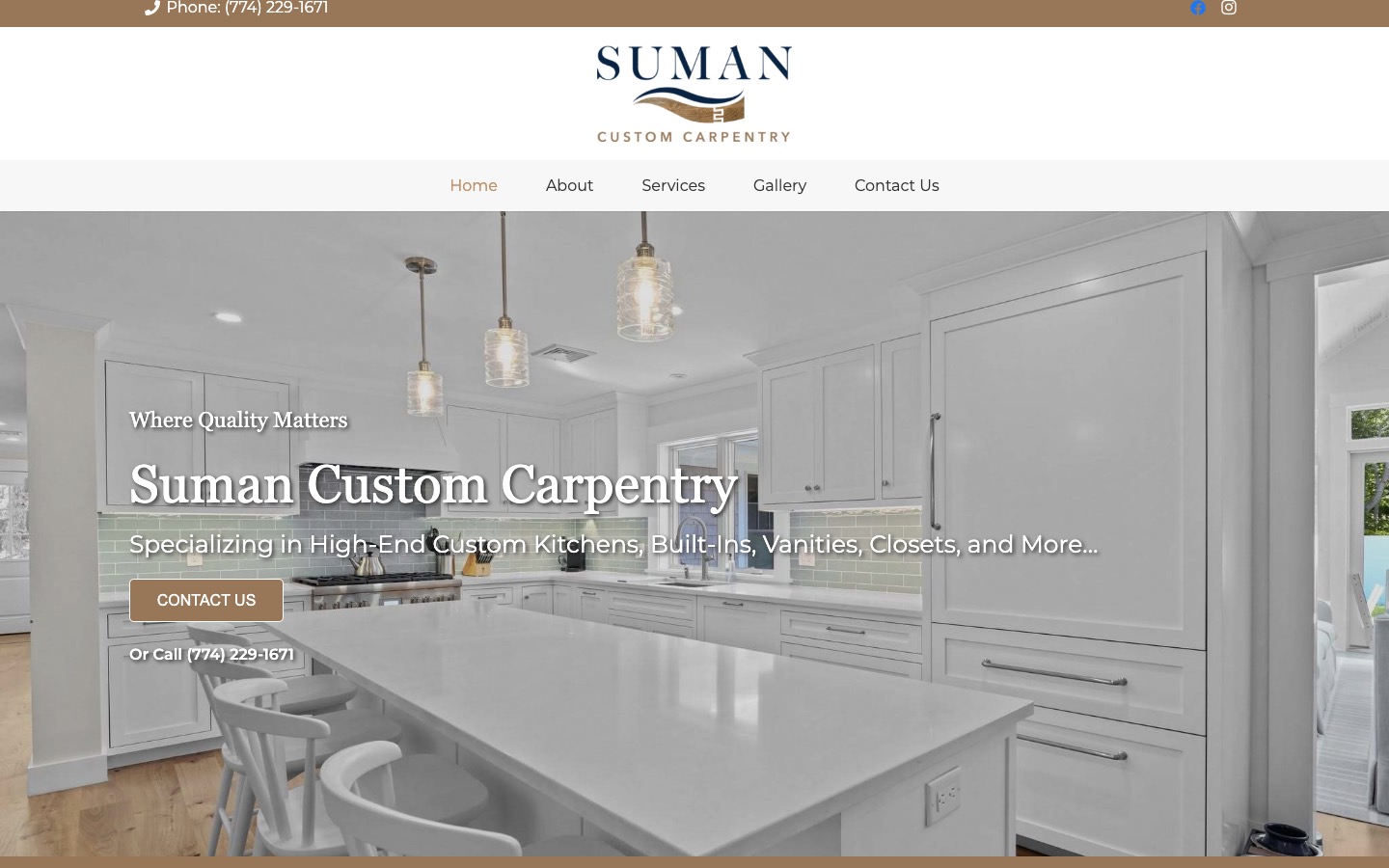 The current homepage
